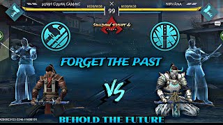 BEHOLD THE FUTURE vs FORGET THE PAST talents showdown  Shadow Fight 4 Arena [upl. by Alleb153]