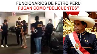 Atrapan fugando a funcionarios de PetroPerú con documentos que hunden a castillo [upl. by Schwitzer]