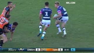 Tom Dearden Scores Try vs The Tigers [upl. by Way629]