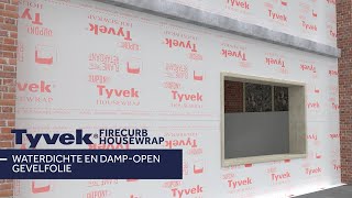 Installatie Tyvek® FireCurb Housewrap dampopen waterdichte gevelfolie  Meuwissen Gerritsen [upl. by Eux]