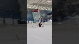 Amelia Røer Amundsen 🇳🇴  slalom training during APC Performance Camp at Snø indoor ski sheskis [upl. by Ingvar]