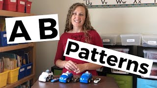 AB Patterns  Color size type rhythm and movement patterns  FUN  Learn at home [upl. by Ammeg]