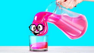 7 ASTONISHING LIQUID CRAFTS with Slime Sam  Pour Spill Play [upl. by Capon]