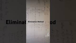 Elimination Method By Sir Riaz ullah [upl. by Luisa]