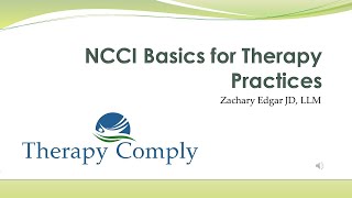 NCCI Basics for Therapy Practices [upl. by Persse]