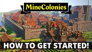 MineColonies  How To Get Started Modded Minecraft [upl. by Burtie]