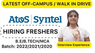 Atos Syntel Campus Placement  Interview Experience  Off Campus Drive 2023 2022 2021 2020 [upl. by Nork]