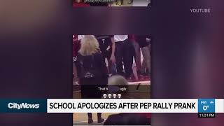 School issues apology after peprally prank goes too far [upl. by Radbun]