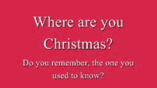 Faith Hill  Where Are You Christmas Lyrics [upl. by Notfilc]