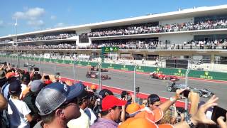 F1 Austin Grand Prix race start 2013 V8 sound [upl. by Catto854]