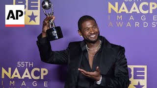 Usher Fantasia Barrino ‘Color Purple’ honored at NAACP Image Awards [upl. by Lesley835]