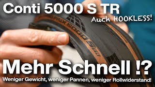 Continental Conti Grand Prix GP5000 S TR Tubeless Ready Reifen Schneller sicherer leichter [upl. by Ahrens]