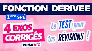 Fonction dérivée première spé maths exercices  révision n°2 [upl. by Han]