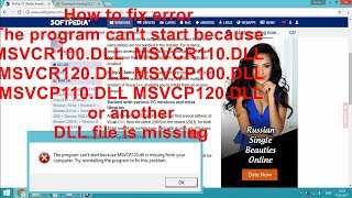 How to fix error The program cant start because DLL file is missing [upl. by Aivatan]