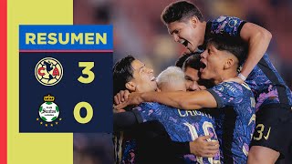 Resumen completo América 3 – 0 Santos  Jornada 12 AP24  ¡Tres puntos más que nos llevamos [upl. by Nelyk]