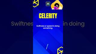 Celerity Meaning And Example  English Words And Meanings vocabulary celerity wordheavy [upl. by Hedvige]