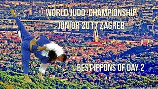 Best ippons in day 2 of World Judo Championship Juniors 2017 Zagreb [upl. by Tnarg]