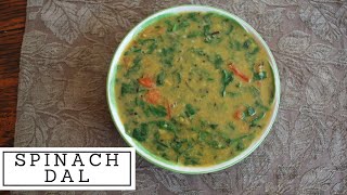 Palak Dal Recipe  Spinach Dal  Split Peas amp Spinach  Vegan Indian Recipe [upl. by Dietsche772]