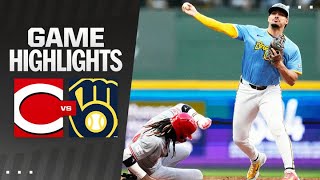 Reds vs Brewers Game Highlights 61424  MLB Highlights [upl. by Cott509]