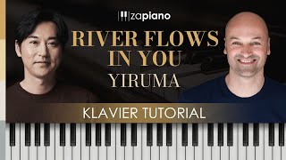 River Flows in You einfach lernen  KLAVIER TUTORIAL für ANFÄNGER [upl. by Etsirk259]