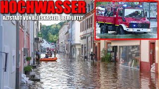 GROßALARM HOCHWASSER IN BLIESKASTEL  Altstadt überflutet  Einsatzfahrten  18052024 [upl. by Sivahc]