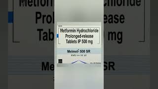 Melmet 500 SR Tablet uses side effects and doses in Hindi shots [upl. by Sicnarf862]