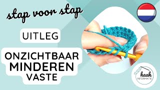 Onzichtbaar Minderen Vaste Steek  Amigurumi leren Haken [upl. by Enirak]