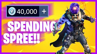 SPENDING 40000 VBucks in FORTNITE Spending Spree 12 [upl. by Eedrahs]