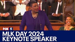 MLK Day Keynote Speaker Rev Shavon ArlineBradley  FOX 5 News [upl. by Llenrahc]