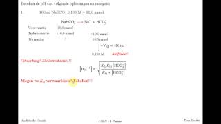 pH berekening amfoteren  oefening 1 [upl. by Ing]