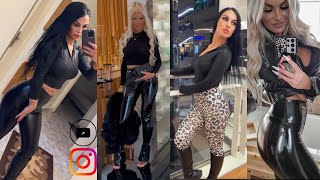 How to Style Faux Leather Leggings Daily Guide  TikTok Outfit Styles Day amp Night Out 2024 [upl. by Lewendal]