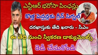 ఎన్టీఆర్ భరోసా కొత్త పెన్షన్లు కు గ్రీన్ సిగ్నల్ దరఖాస్తుకు తేది ఖరారు చేసిన సీఎంNTR BHAROSA [upl. by Sekoorb143]