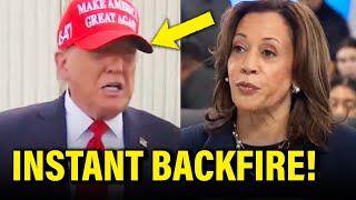 Wow Trump PUT TO SHAME by Kamala after STUNT GOES WRONG [upl. by Donaugh913]