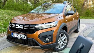 DACIA SANDERO STEPWAY Expression 2023  FULL indepth REVIEW exterior interior infotainment [upl. by Yessac]