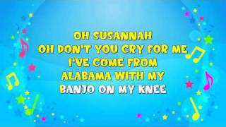 Oh Susanna  Sing A Long  Nursery Rhyme  KiddieOK [upl. by Felicio]