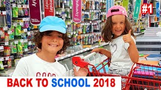 NOS FOURNITURES SCOLAIRES de la rentrée 1  BACK TO SCHOOL 2018  LA FAMILLE DÉMO JOUETS [upl. by Nylirej573]