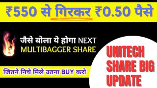 ₹550 से गिरकर ₹050 💥🤑 UNITECH SHARE target  unitech share news  unitech share 2023 [upl. by Amathiste]