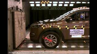 Hyundai Tucson 20162019 Crash Tests SidePole Front Side [upl. by Aivil]