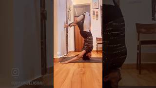 Hollowback Headstand Practice yogaexercise headstand ytshortsindia bodyworkout trending [upl. by Eelrehpotsirhc]