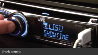 JVC KDR720 Car Receiver Display and Controls Demo  Crutchfield Video [upl. by Lolita304]