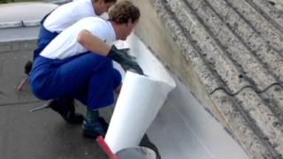 Waterproofing of wall joint with KEMPEROL [upl. by Mcnair]