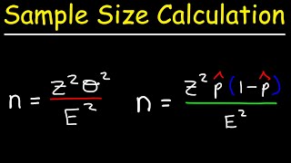 How To Calculate The Sample Size Given The Confidence Level amp Margin of Error [upl. by Vander785]