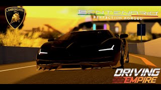 Gintani Lamborghini Centenario  Driving Empire  Roblox school project [upl. by Lyrrehs]