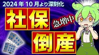 【速報！】社会保険料高すぎ､差押え過激化で社保倒産！2024年10月より深刻に｡原因と対策【中小企業会社員･経営者106万円の壁健康･厚生年金融資･賃上げ･助成金消費税金滞納･猶予･未払給与】 [upl. by Gaulin]