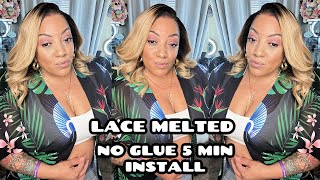 LAZY 5 MIN Wig INSTALL NO GLUE NO BABY HAIRS LACE MELTED ft RPGSHOW [upl. by Bronwen786]