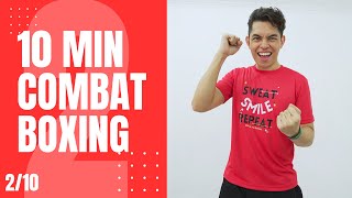 10 MIN COMBATBOXING WORKOUT You Can Do at Home • 1200 Steps • EASY to Follow • Walking Workout 134 [upl. by Bard]