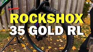 Installing a RockShox 35 Gold RL  Project Bike Ep 5 [upl. by Kina]