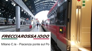 Frecciarossa 1000 partenza da Milano Centrale e accelerazione [upl. by Aynek813]