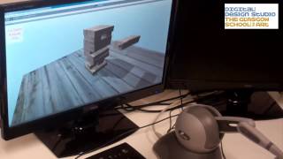 Haptic demo in Unity using OpenHaptics with Phantom Omni [upl. by Marozik]