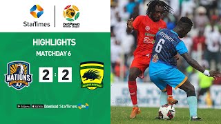 Nations FC 2  2 Asante Kotoko  Highlights  betPawa Premier League [upl. by Llewon]